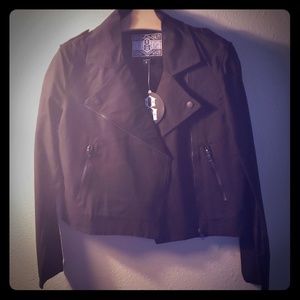 Rebel 8 black moto jacket